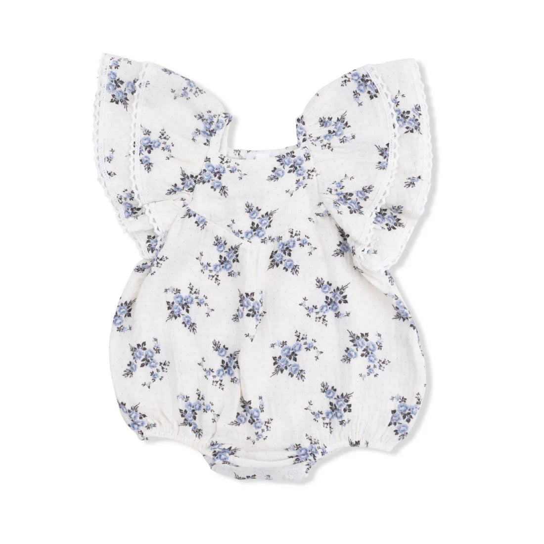Belle Rosette Dot V-Neck Bubble