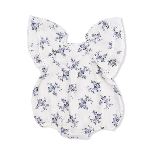 Belle Rosette Dot V-Neck Bubble