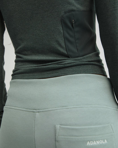 Modal Long Sleeve Technical Top - Sea Green