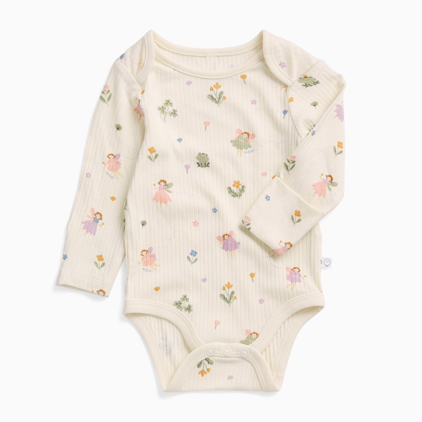 Fairy Garden Ribbed Long Sleeve Bodysuit
